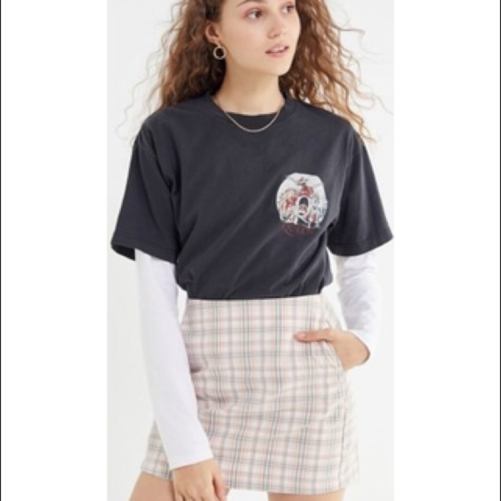colin plaid pocket mini skirt
